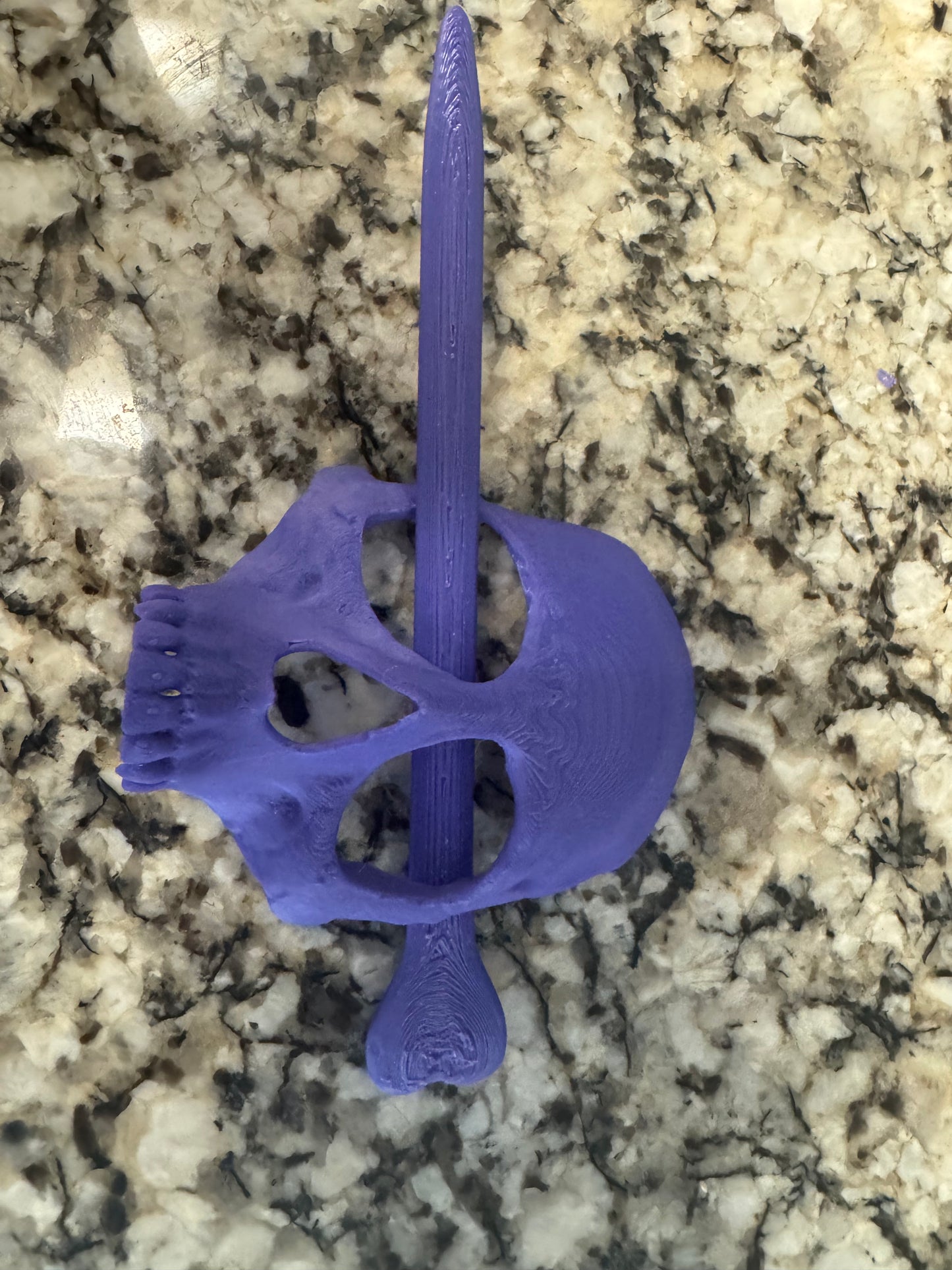 Skull & bone hair pin